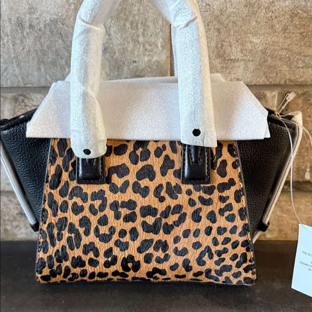 NWT Michael Kors leather Leopard Print Women's Handbag